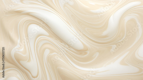 Creamy milky swirl of paint surface texture background