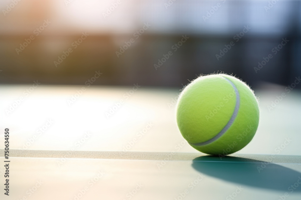 Ball on the tennis court.