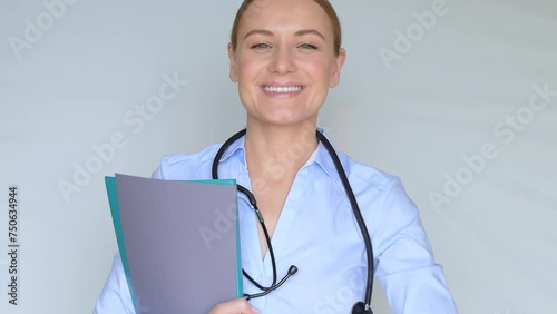 FHD Video of Female Doctor in a Good Mood