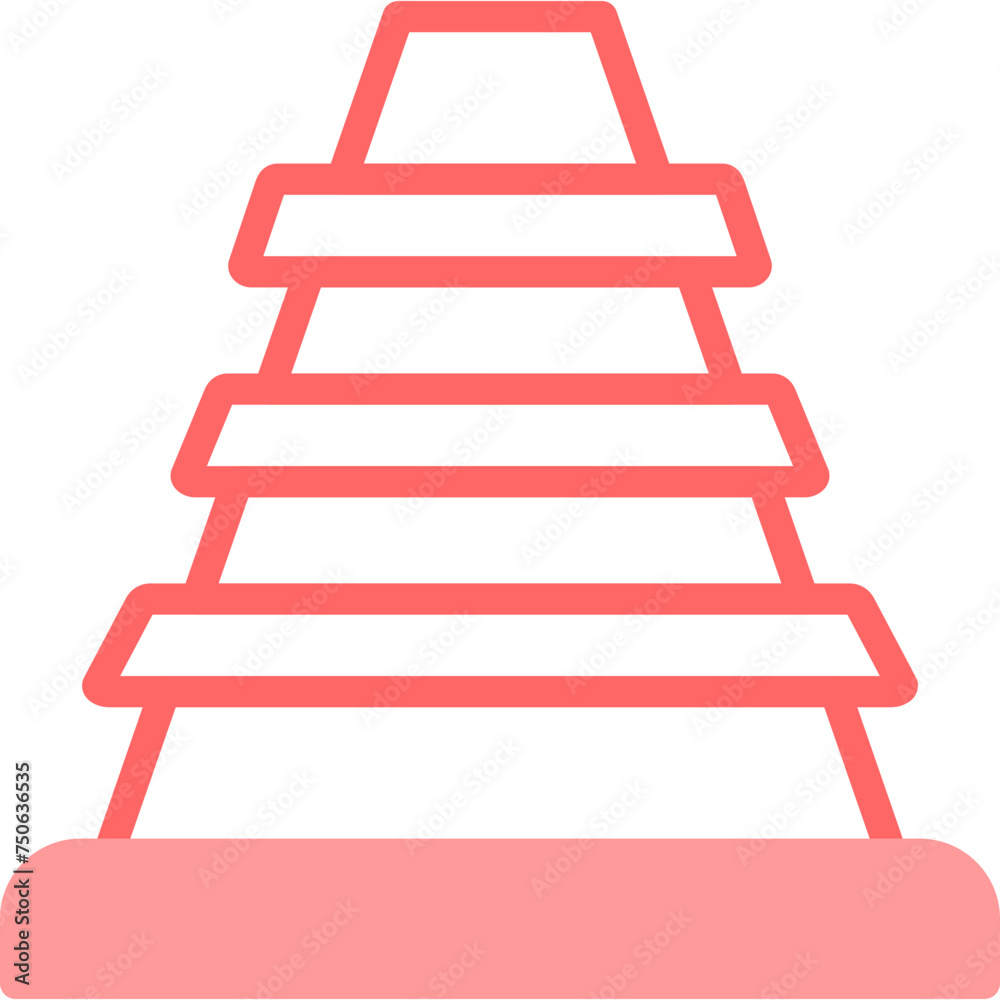Cones Line Fill Icon Cones Line Fill Icon