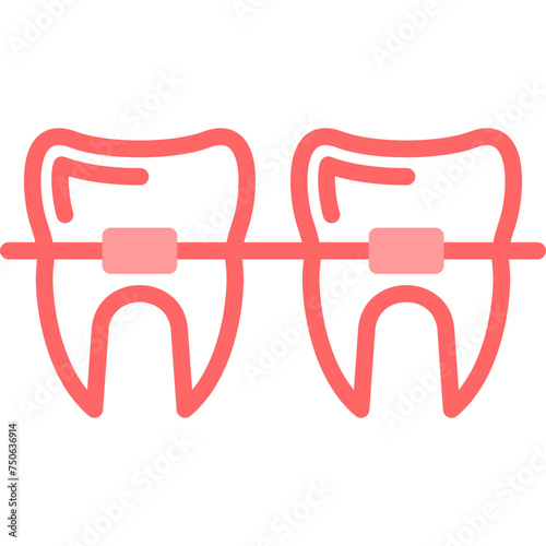 Braces Line Fill Icon