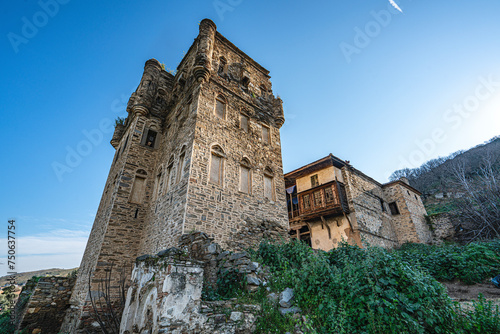 Arpaz Castle, locally known as Arpaz Kalesi, built in the first half of the 19th century by the local Bey (an Ottoman Lord) Hacı Hasan lies in Esenköy, Nazili, Aydιn in Turkey photo