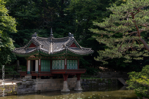 Palace and garden scenery in Korea