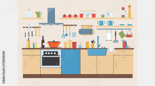 Kitchen icon design vector Flat vector