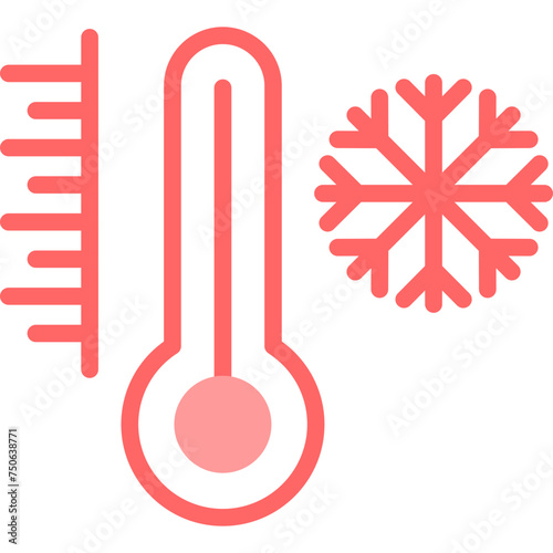 Cold Line Fill Icon
