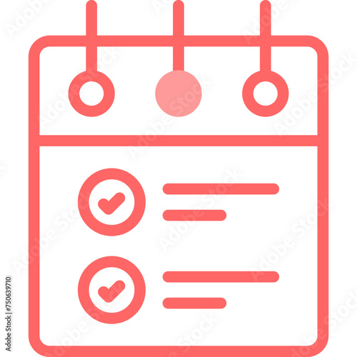 List Line Fill Icon