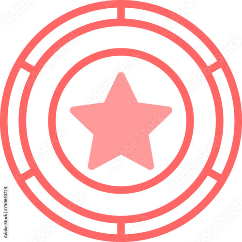 Badge Line Fill Icon