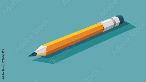 Pencil. A stationery item for writing and drawing. vector