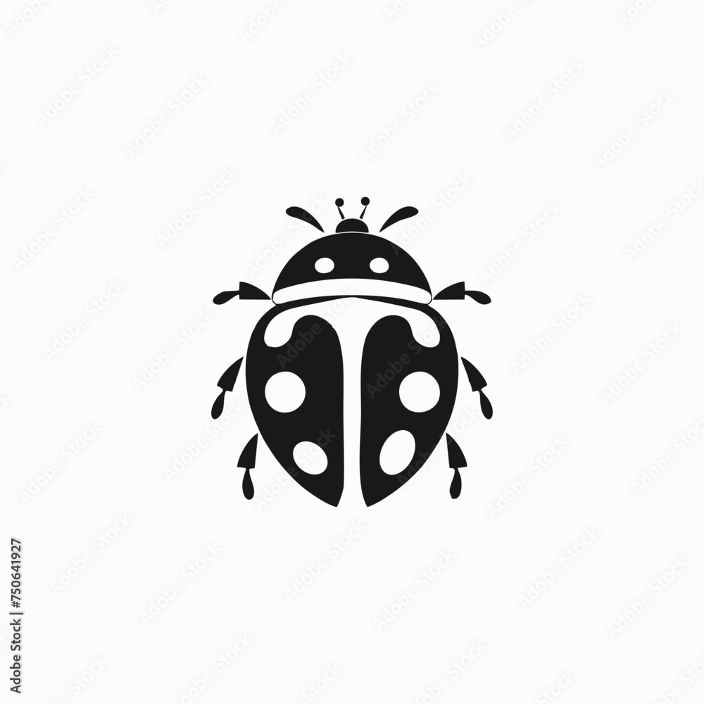 Ladybug icon. Vector image of red flying insect
Ladybug icon. Vector image of red flying insect