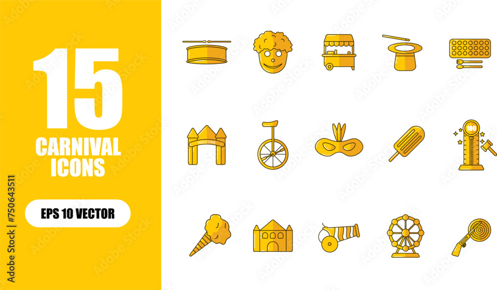 Fototapeta premium Party Icon Collection