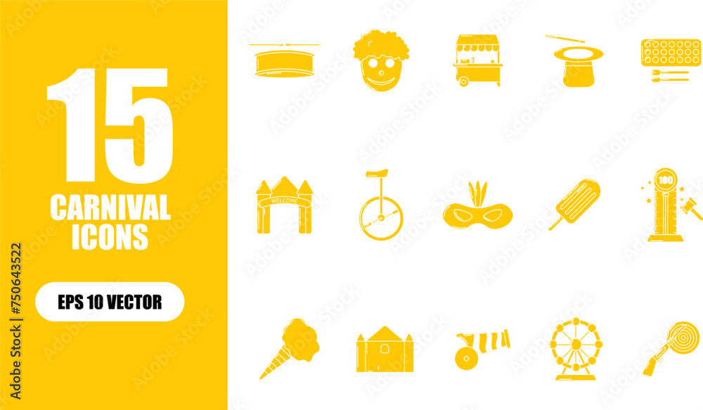 Fototapeta premium Party Icon Collection