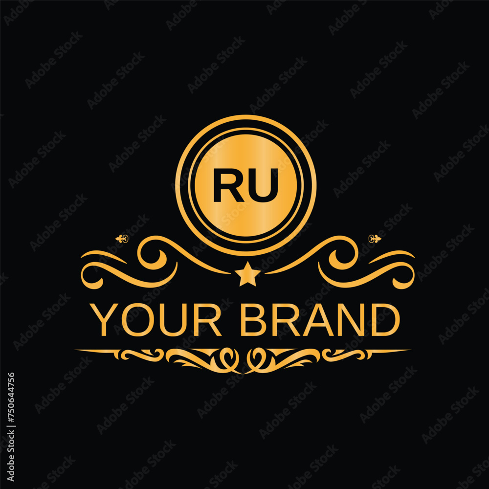 Fototapeta premium Creative logo design with abstract shape