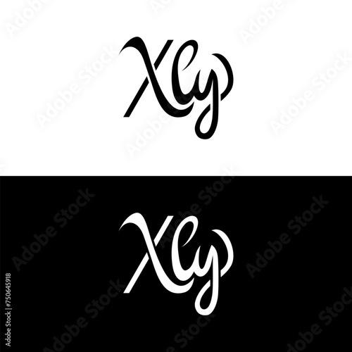 Fototapeta Naklejka Na Ścianę i Meble -  letter X L Y creative logo design