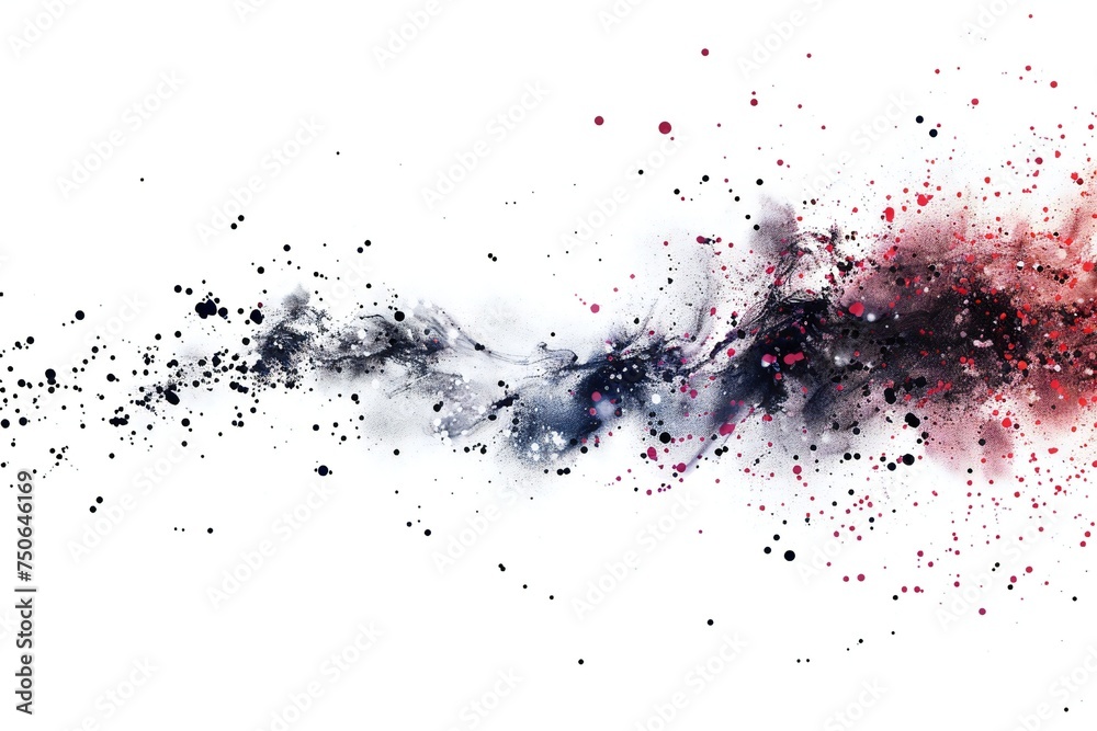 Dispersion design element isolated on white background Generative Ai Dispersion design element isolated on white background Generative Ai