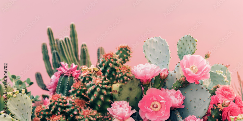 cactus in the desert, background 