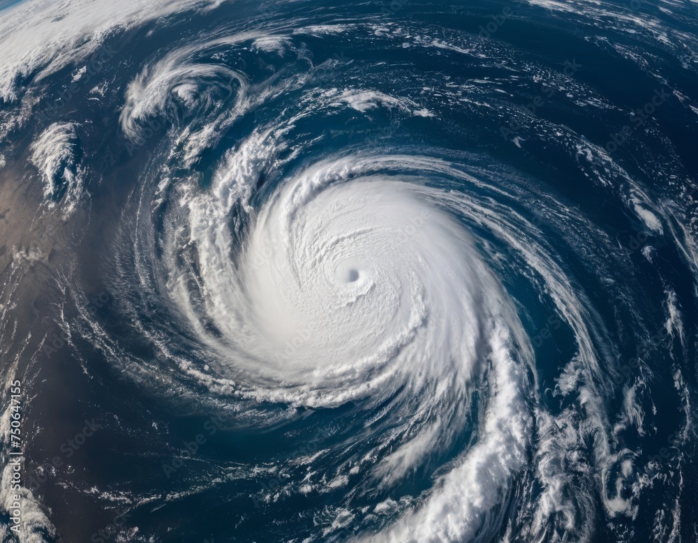 Image of Hurricane. View from cosmos