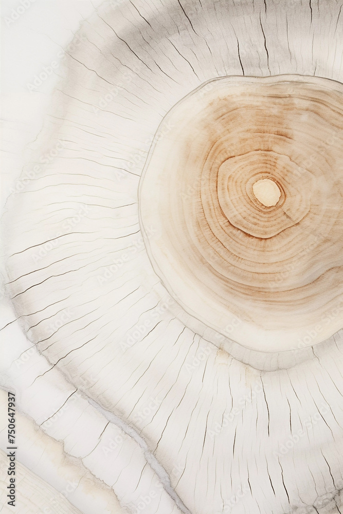 Obraz premium Close-up wooden texture, vertical printable wall art in neutral tones, nature artwork