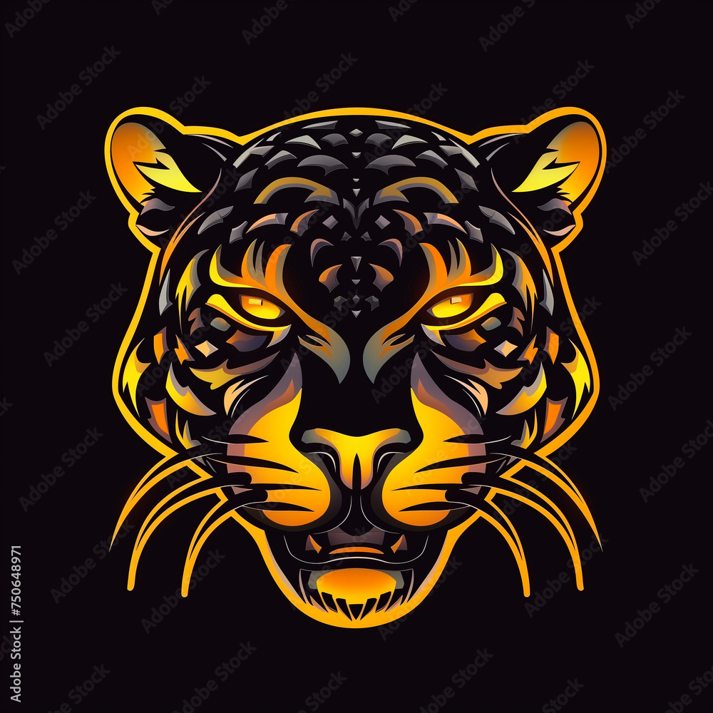 tiger head vector, tiger head avatar, animal logo, minimal logo, symbol of power, game avatar