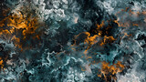 Abstract Artistic Texture With Vivid Orange and Teal Hues