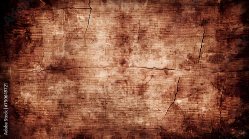 Aged Cracked Brown Texture of an Old Rustic Background