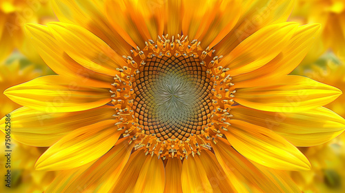 Close-up pattern of sunflowers backgrounds.