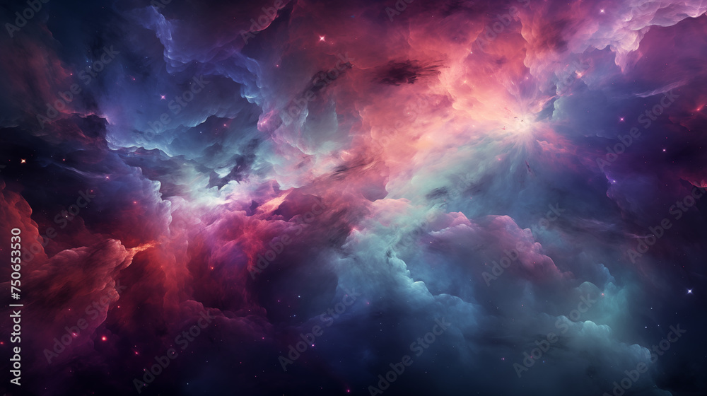 Surreal Space Clouds: An Abstract Cosmic Phenomenon