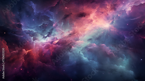Surreal Space Clouds  An Abstract Cosmic Phenomenon