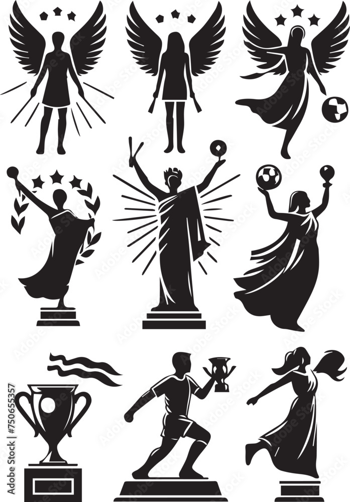 Amazing Icons Silhouettes EPS Icons Vector Icons Clipart	
