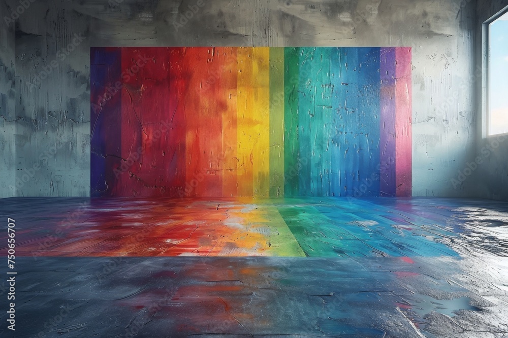 Fototapeta premium lgbtiq+ proud background, copy space