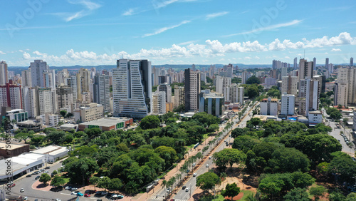 Panoramic view of Tamandare Square in the heart of Goiania  Goias  Brazil