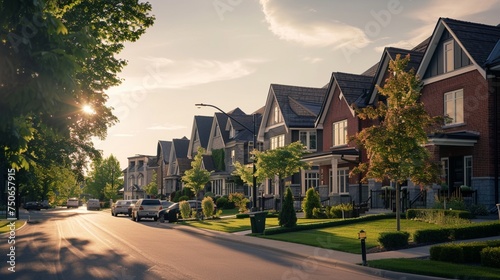 Experience the idyllic charm of the new residential area situated at Cannes Neighbourhood Park and Major MacKenzie Dr. in Woodbridge, Canada © usama