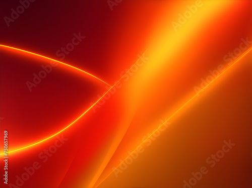 Minimal geometric background. yellow orange red elements with fluid gradient. Modern curve. Liquid wave background with light orange color background. Fluid wavy shapes. Design graphic abstract smooth