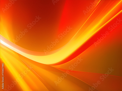 Minimal geometric background. yellow orange red elements with fluid gradient. Modern curve. Liquid wave background with light orange color background. Fluid wavy shapes. Design graphic abstract smooth