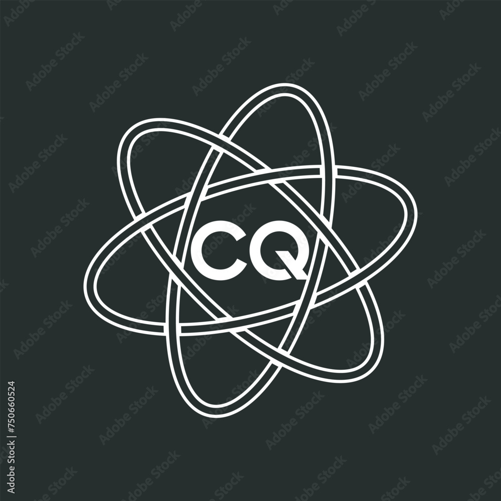 CQ letter logo design on white background. CQ logo. CQ creative initials letter Monogram logo icon concept. CQ letter design CQ letter logo design on white background. CQ logo. CQ creative initials letter Monogram logo icon concept. CQ letter design