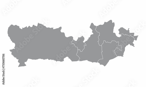 Berkshire county administrative map photo