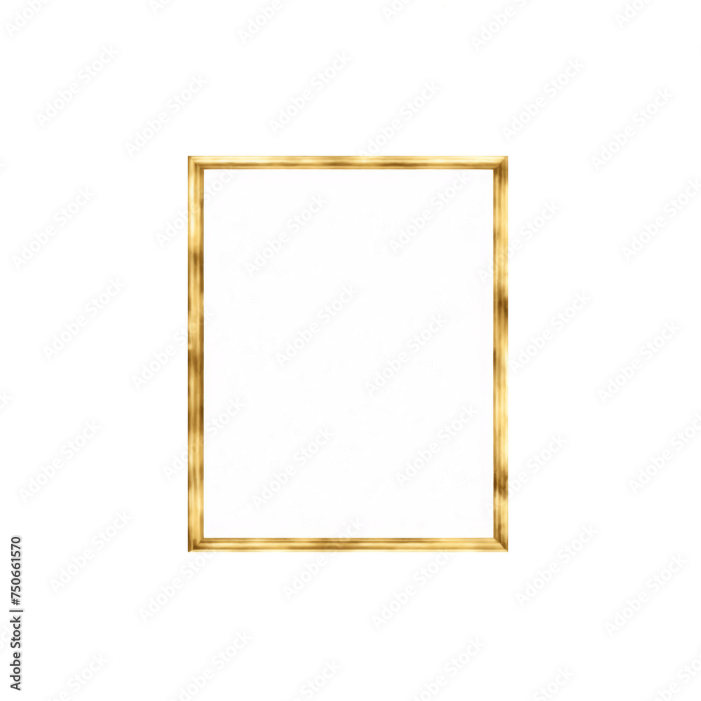Elegant Gold Frame on a Black Background with a Blank White Canvas for Custom Artwork and Design Elegant Gold Frame on a Black Background with a Blank White Canvas for Custom Artwork and Design