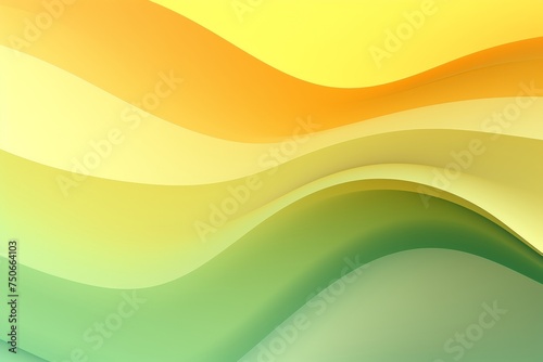 Mustard Yellow to Pistachio Green abstract fluid gradient design, curved wave in motion background for banner, wallpaper, poster, template, flier and cover