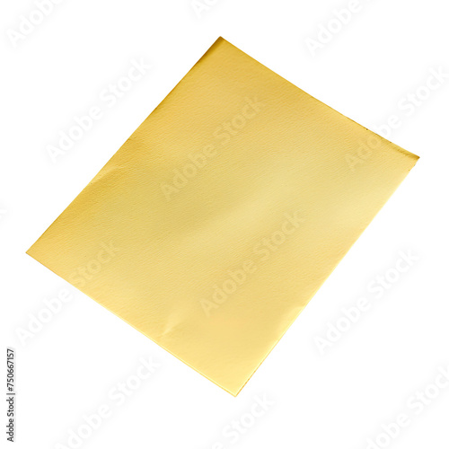 Yellow sticky note on PNG. Yellow post it note for mockup use with blank space PNG. Yellow paper with texture for office use