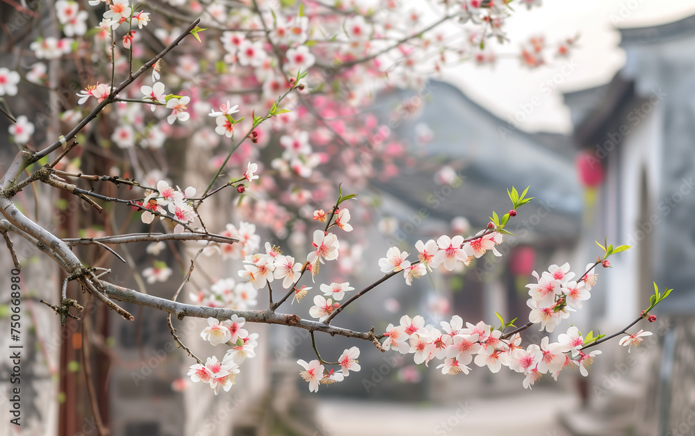 An ancient Chinese town full of flowers in spring,created with Generative AI tecnology.
An ancient Chinese town full of flowers in spring,created with Generative AI tecnology.