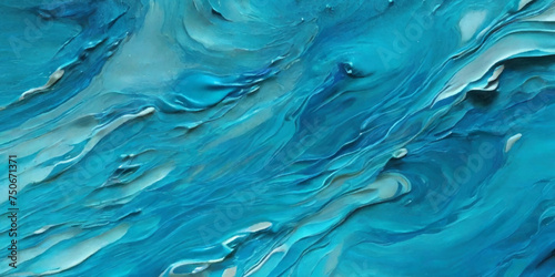 Abstract art teal soft blue sea water ocean wavy background. Water  ocean wave white and soft blue aqua, teal texture.