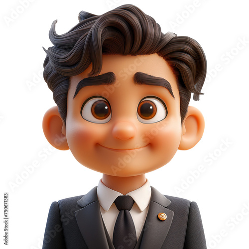 Homem de negócios avatar 3d cartoon