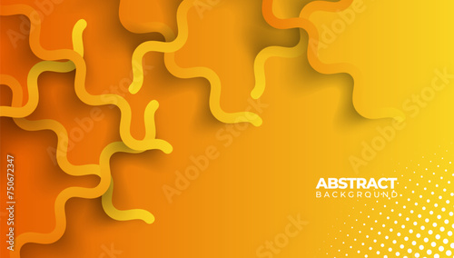 Abstract background smooth zigzag line orange, perfect with wallpaper device, website, banner or template ppt