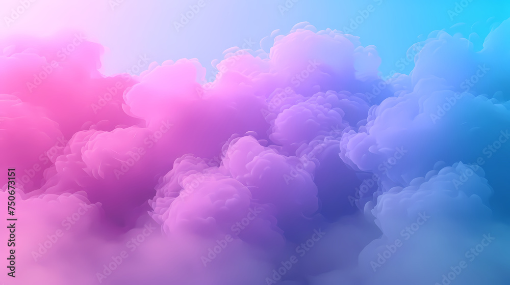 Ethereal Cloudscape Bathed in Pink and Blue Hues at Dusk Ethereal Cloudscape Bathed in Pink and Blue Hues at Dusk