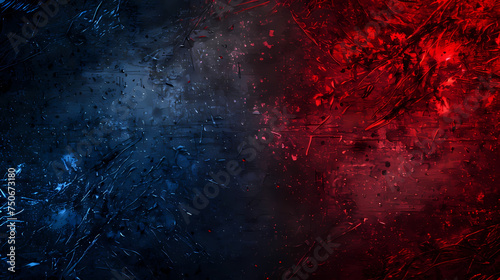 Blue and Red Textured Abstract Background