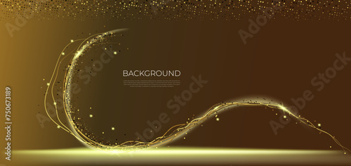 modern futuristic and cinematic background with glitter and abstract line, perfect with wallpaper device, website, banner or template ppt