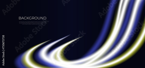 Abstract background blue and orange light, perfect with wallpaper device, website, banner or template ppt