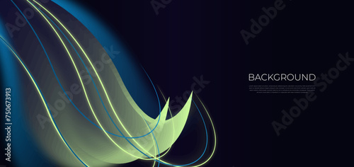 Smooth Abstract background blue and orange light, perfect with wallpaper device, website, banner or template ppt