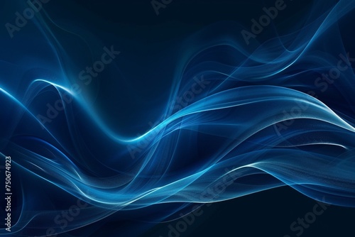 a blue smoke on a black background