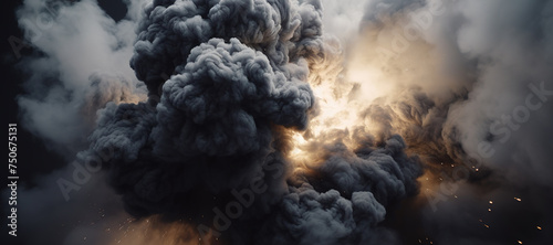 fire smoke bomb explosion, gas, burn 53