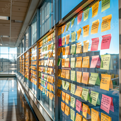 Dynamic Collaboration: An Interactive Workspace with Post-it Notes and Bright Daylight